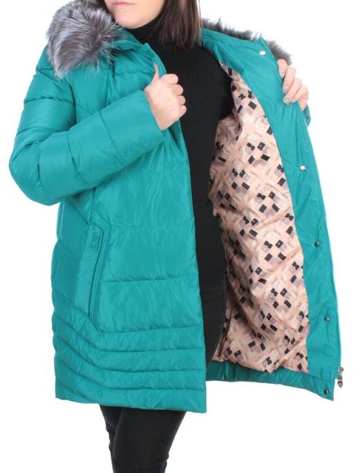 15-298 GREEN Пальто зимнее женское (200 гр. холлофайбера) - Fashion фото 8