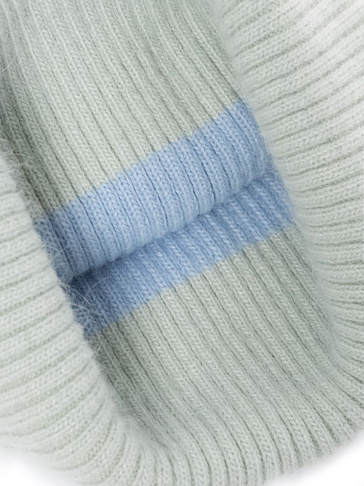 Шапка жен. анг+виск+нейл LB-A53072 olive