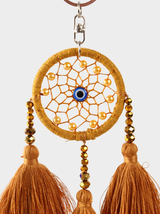 Брелок «Ловец снов», 17 см, медный