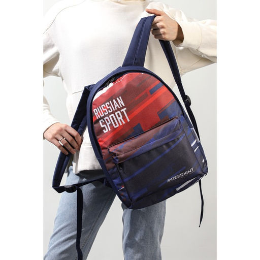 Рюкзак Putin team, 29×13×44 см, отд на молнии, н/карман, синий