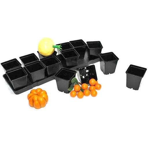 Цена за 2 шт. Набор для рассады на 14 стаканов на поддоне пластиковый 14*0,25л