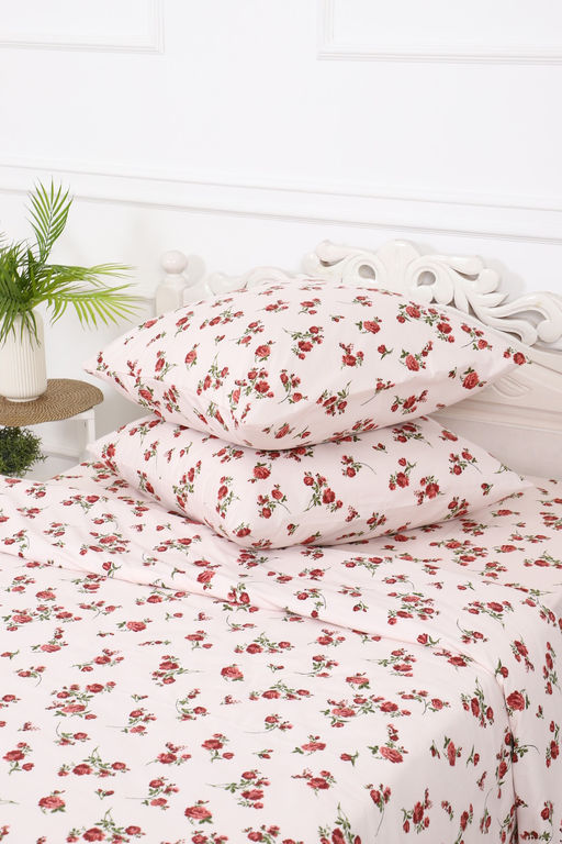 Постельное белье Розы прованс полисатин, наволочки 70х70см