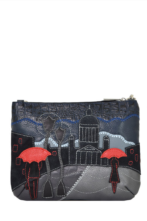 Сумка с аппликацией ДС-261-69 синий - Protege фото 4