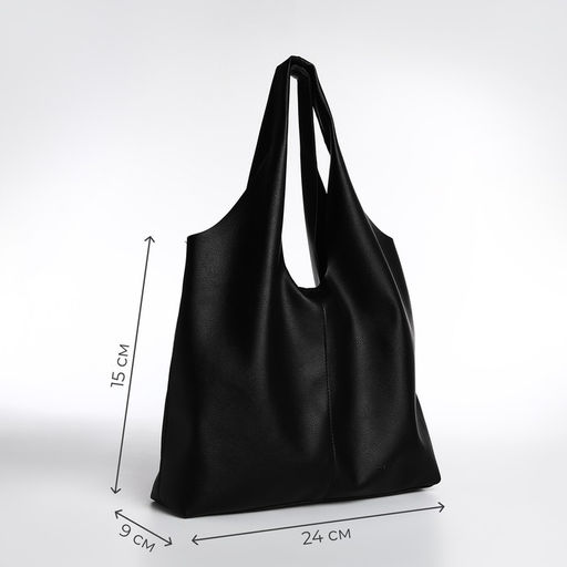 Сумка женская TEXTURA, шоппер, большой размер, цвет чёрный  фото 2