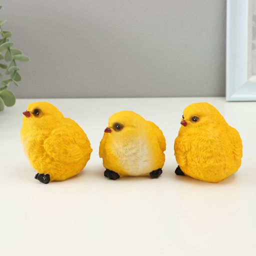 Набор фигурок TAKE IT EASY «Цыпленок», 3 шт., 6×6×6 см