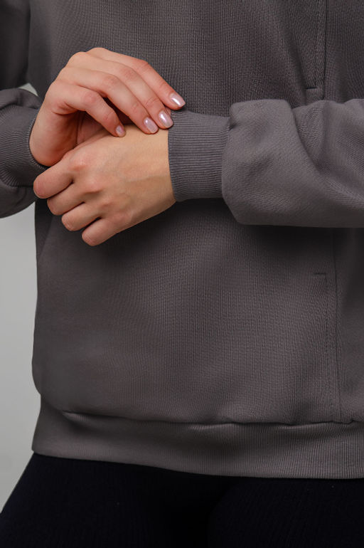 Арт. 15130 Худи женское с капюшоном 44-52 (5 шт) Цвет:серый - Калинка фото 3