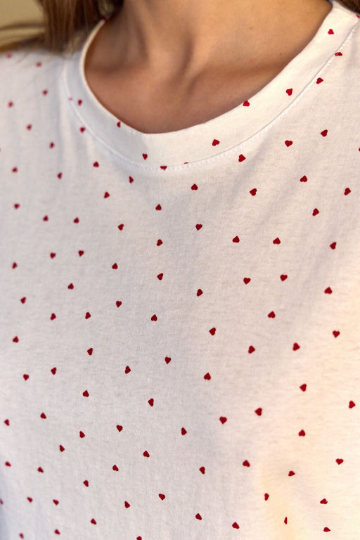 Пижама с брюками хлопковая Сердце