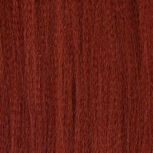 SIM-BRAIDS Канекалон однотонный, гофрированный, 65 см, 90 гр, цвет тёмно-рыжий(#350) - Queen fair фото 2