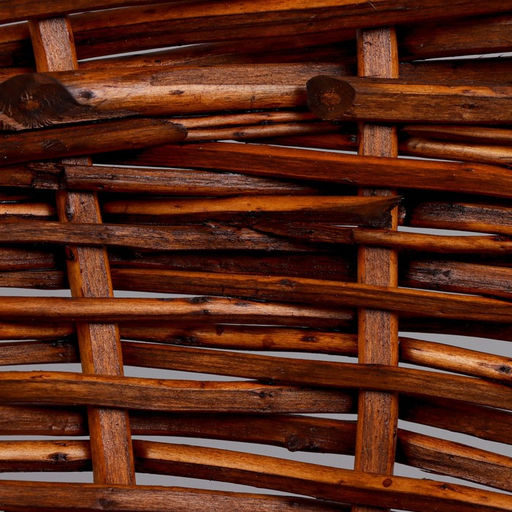 Корзина плетёная для хранения Samla, из лозы, с ручкой, коричневая, набор 3 шт.