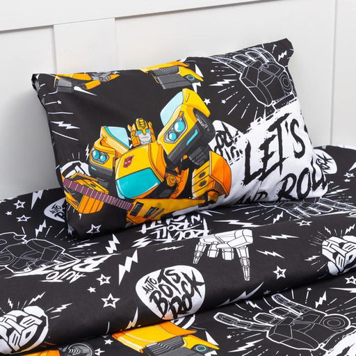 Постельное бельё 1,5 сп Let's rock Transformers 143х215 см, 150х214 см, 50х70 см -1 шт - Hasbro фото 2