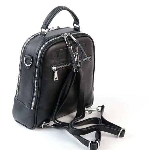 Женский кожаный рюкзак 88001-С Блек