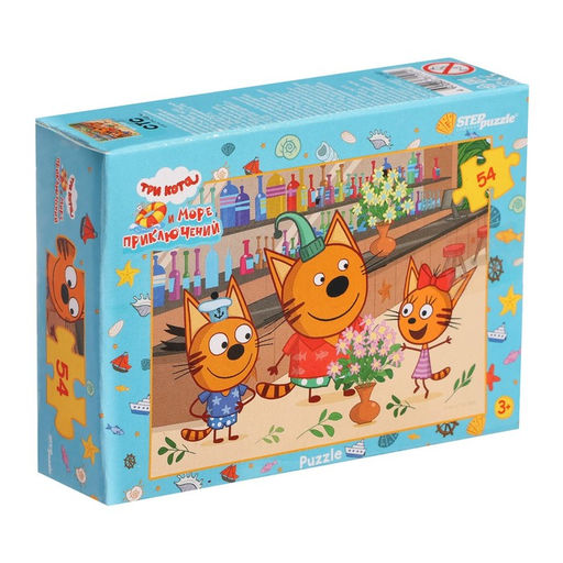 Цена за 20 шт. Пазл «Три кота», 54 элемента