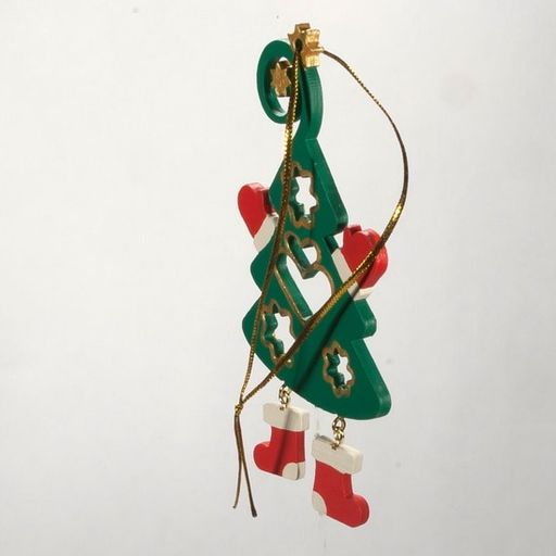 Игрушки ручной работы - Елочка подвеска плоская 6029 - Idh фото 3