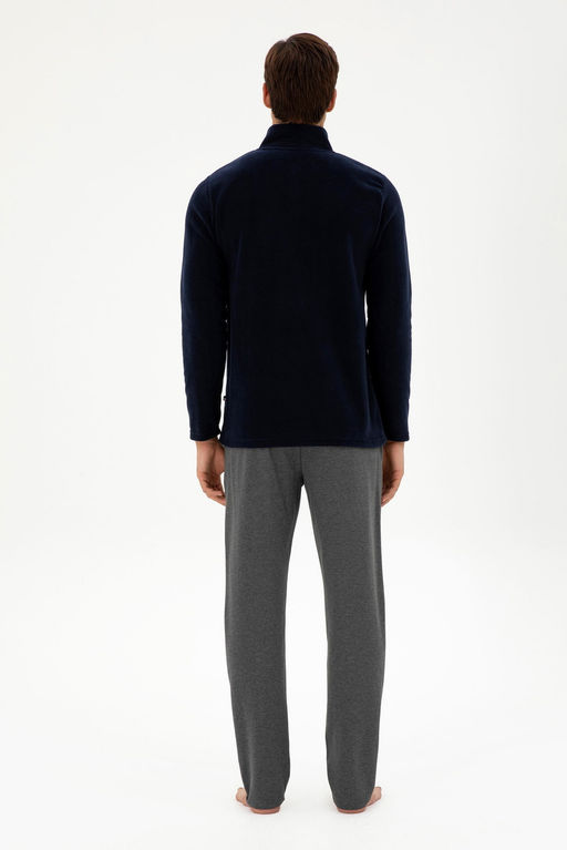 Мужской темно-синий пижамный комплект Неожиданная скидка в корзине - U.s. polo assn фото 4