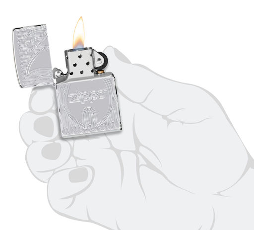 Зажигалка ZIPPO Armor® Пламя | Flame Design 48838  фото 5