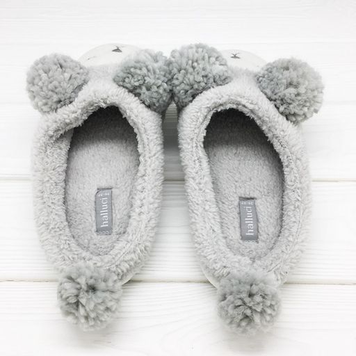 Тапочки Мишки серые - Halluci фото 4