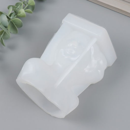 Молд силиконовый Девушка с цветами на глазах 10?8?6 см