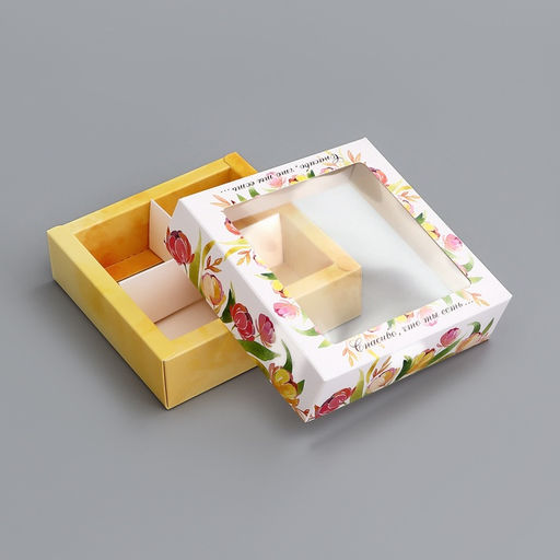 Цена за 3 шт. Коробка для конфет 4 шт. Тебе с любовью, 12.6?12.6?3.5 см