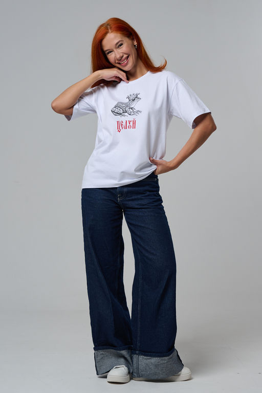 8580 футболка оверсайз женская - Натали фото 7