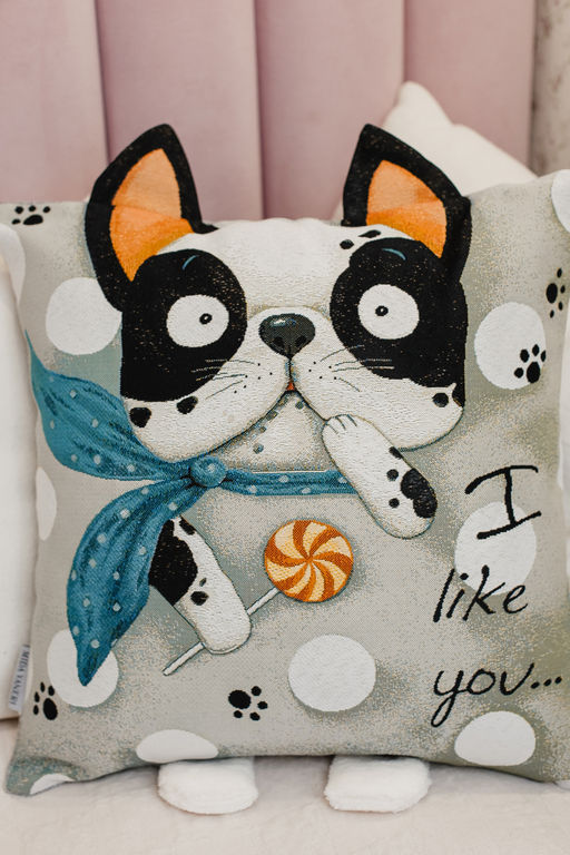 Наволочка декоративная Бульдог 45*45