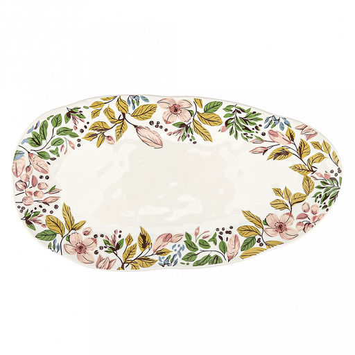 Жасминовый вальс Тарелка мелкая фарфоровая 293х155х25мм, ассиметричная форма, в коробке (Китай) - Домашняя мода фото 3