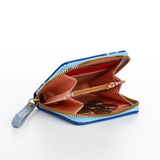 Кошелёк на молнии «Мишки», синий