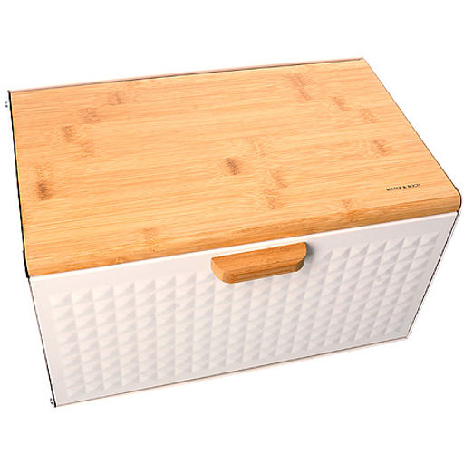 29971 Хлебница 35,5х23,5х21см. металл/бамбукМВ(х4) - Mayer&boch фото 3