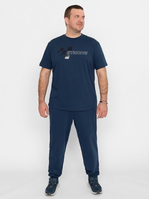 CRB wear/FSLM 60239-41 Футболка мужская,темно-синий/Ex.Cherubino  фото 3