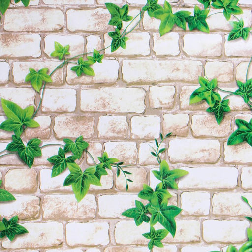 Пленка самоклеящаяся TAKE IT EASY «Кирпич с вьюнком», рулон, 0.45×10 м