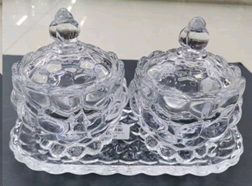 Ваза для сервировки стола 2 штуки на подставке 150 мл / RW-4251 /уп 16/ - Галеонтрейд фото 2