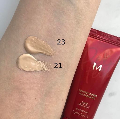 . №21 MISSHA M Perfect Cover BB Cream RX SPF42/PA+++  фото 3