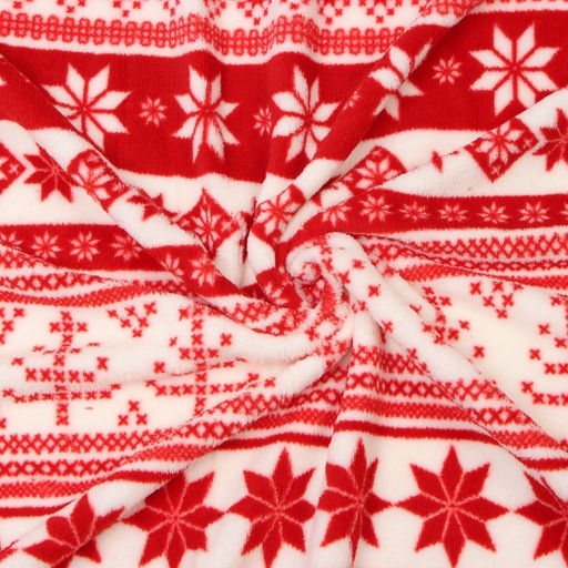 Плед «Этель. Новогодний узор», 180×200 см, корал-флис, пл. 220 г/м²