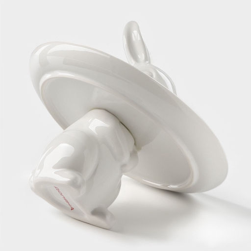 Блюдо для пирожных Доляна Кролл, 18?18 см, доломит, белое