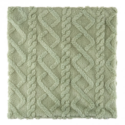 Наволочка декоративная на молнии 45х45см "Нефритовый император" 8, велсофт "Gammi" ,гладкокрашенный, стриженый, полиэстер 100%, плотность 300г/м2, упаковка на картоне, "Домашняя мода" (Россия)