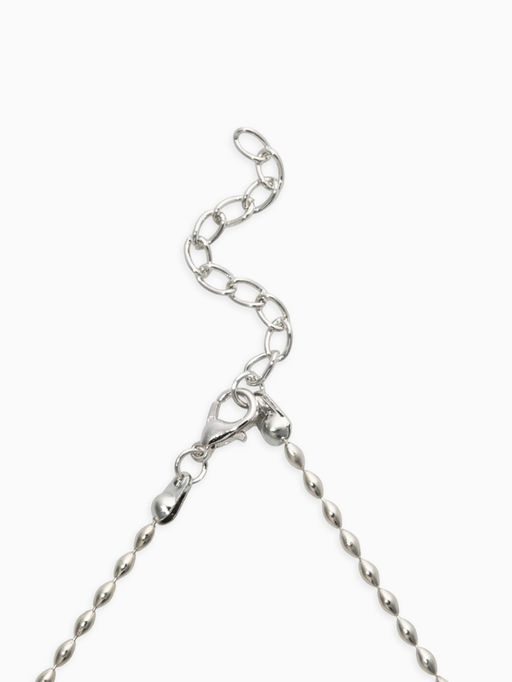 Колье «Морское дно», L=40 см, белое в серебре