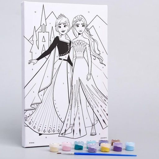 Картина по номерам, 20 х 30 см Анна и Эльза, Холодное сердце - Disney фото 2