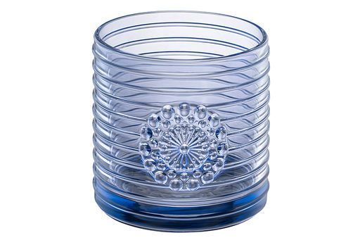 Сахарница 300 мл 8,5*8,5*12 см Медальон синий, стекло - Elan gallery фото 6