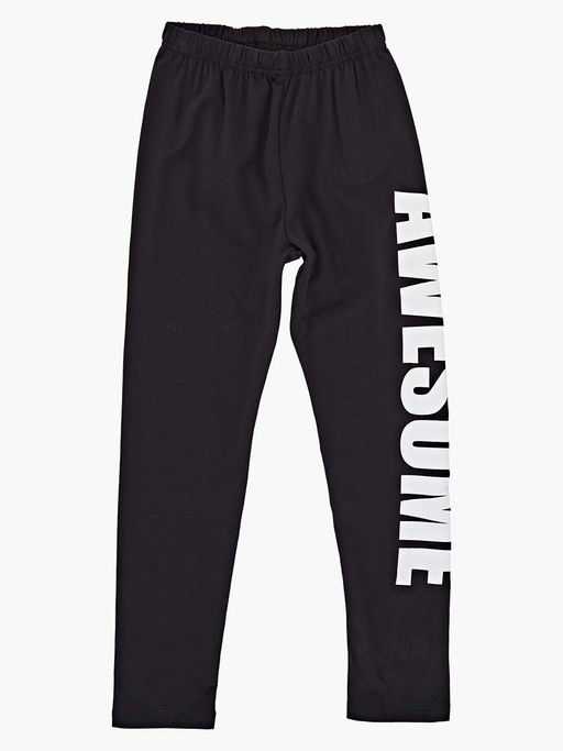 Лосины спортивные черные с принтом UD 6603 черный - Mini maxi фото 2