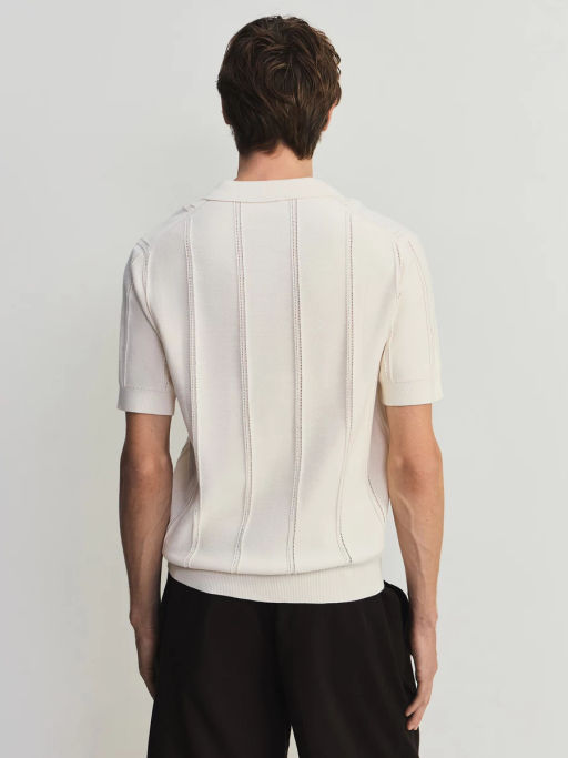 Джемпер поло фактурной вязки ZR2605043306-2 / Zarina