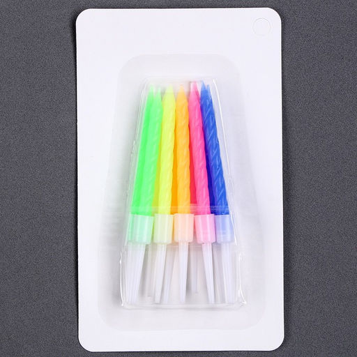 Набор для украшения торта: топпер С днём рождения, 1 шт., 10 свечей - Страна карнавалия фото 6