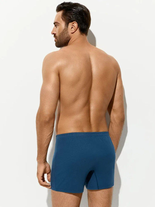 OmB 1243 Шорты-Боксеры мужские с закрытой резинкой, CO - jeans