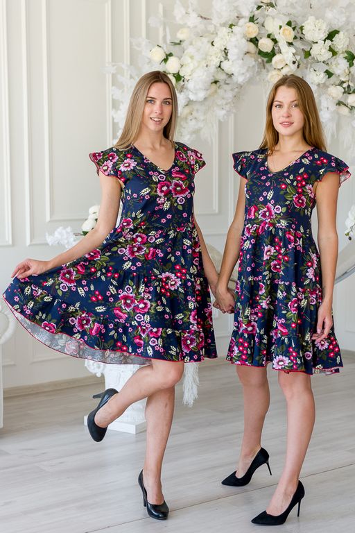 Платье женское из кулирки Люси малиновый колос - Амадэль фото 12