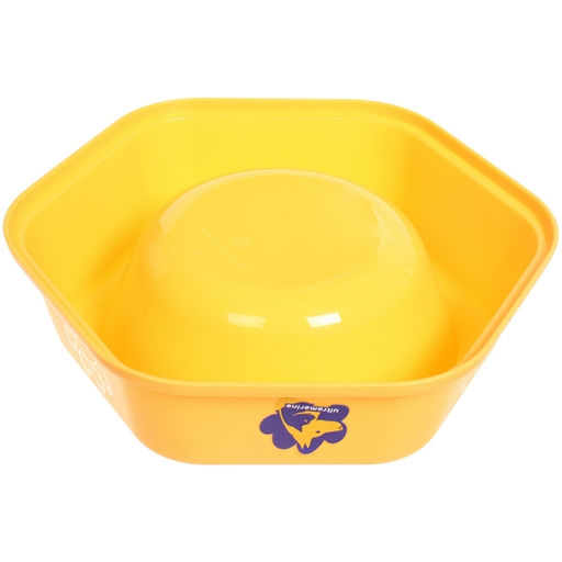Цена за 4 шт. Миска пластиковая "МУРОЧКИН", цвет лимонный, 19,56см /450мл
