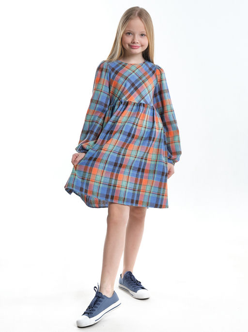 Платье для девочки нарядное UD 7787 голубой/коралловый - Mini maxi фото 6