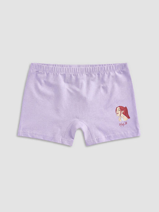 K-pop Demon Hunters Bask?l? K?z ?ocuk Boxer 3l? - Waikiki фото 3