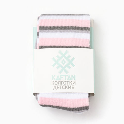 Цена за 2 шт. Колготки детские KAFTAN «Заяц», рост 92-98 см, серый/розовый