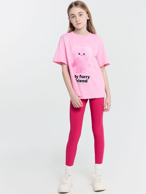 Легинсы для девочек для занятий спортом розовые - Mark formelle фото 4