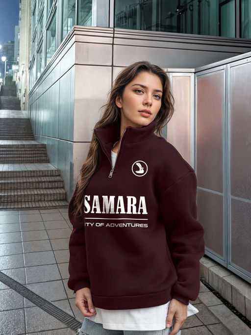 Толстовка женская с зип-воротником Samara - Yollochka фото 28