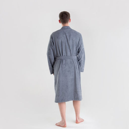 Халат махровый мужской «Этель. Самый лучший», размер 56-58, серый