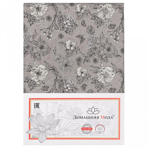 "Пение птиц К" Скатерть 150х145см, длина стола до 110см, на 4 персоны, хлопок "Премиум" 186г/м2, "Домашняя мода" (Россия)